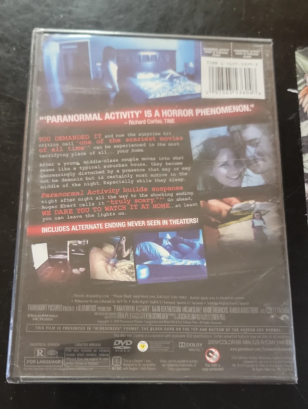 Paranormal Activity DVD -